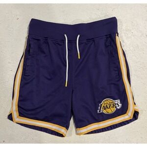 LA Lakers Ultra Game Shorts Mens S Purple Mesh Polyester NBA Basketball Shorts‎